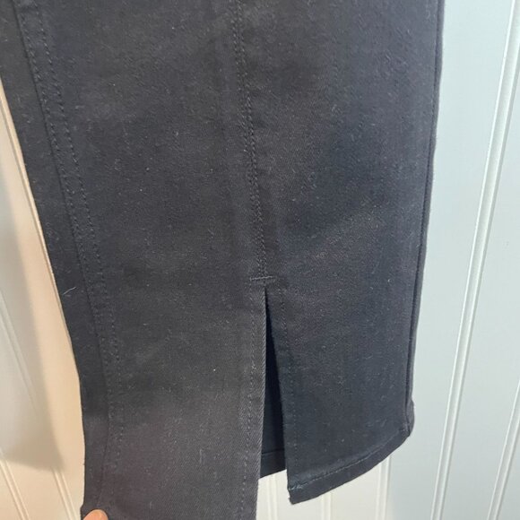 J.McLaughlin Womens Black Rainey Long Bottom Pants Size 8 Cotton Blend Slim Fit - Picture 4 of 16